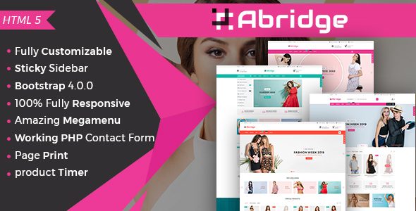 Abridge- Responsive Multipurpose E-Commerce HTML5 Template