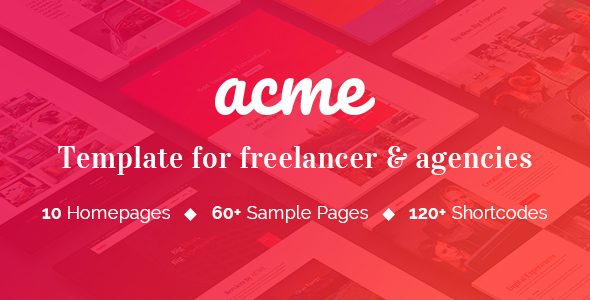 ACME - Theme for freelancers & agencies