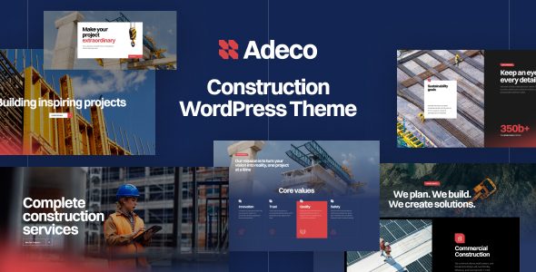 Adeco - Construction WordPress Theme