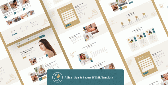 Adiya — Spa & Beauty HTML Template