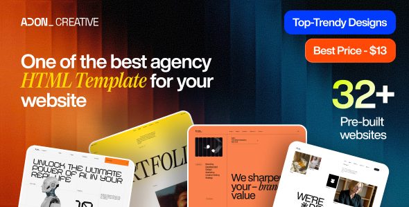 Adon - Creative Agency Portfolio HTML Template