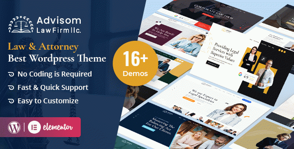Advisom ??? Attorney Lawyer WordPress Theme