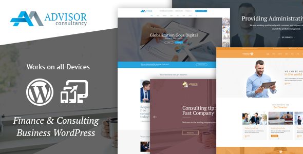 Advisor Consulting, Business, Finance WordPress Theme