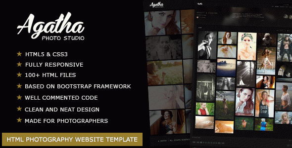 Agatha - Photography Portfolio Website Template