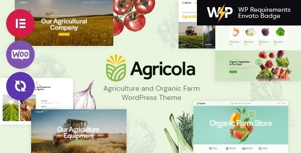 Agricola - Agriculture & Organic Farm WordPress Theme + Store