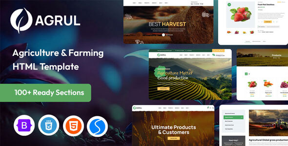 Agrul – Agriculture Farming HTML Template