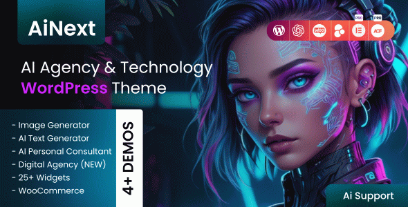 AiNext - AI Agency & Startup WordPress Theme