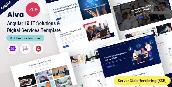 Aiva - Angular 19+ IT Solutions & Technology Services Template