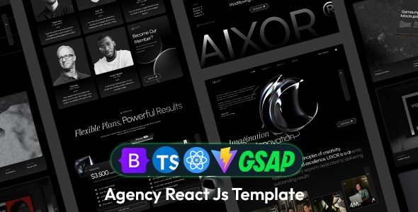 Aixor - Agency & Portfolio React Js Template