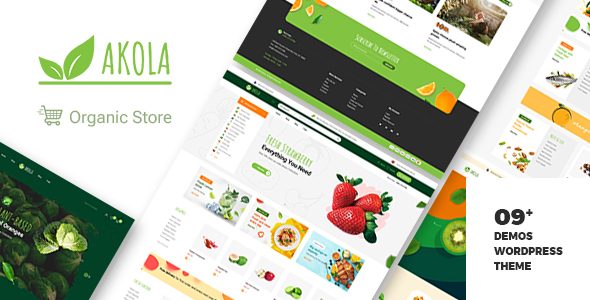 Akola - Organic & Food Store WordPress Theme with AI