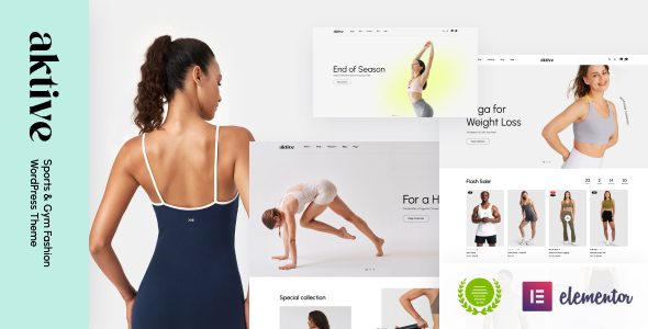 Aktive – Sports & Gym Fashion WordPress Theme with AI