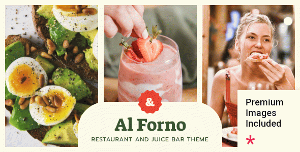 Al Forno - Restaurant and Juice Bar WordPress Theme