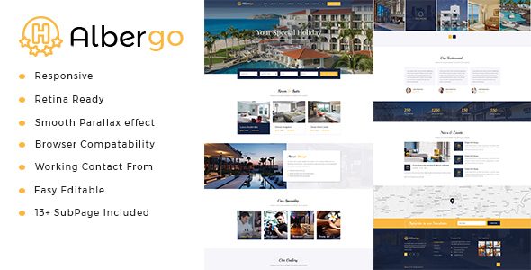 Albergo | Hotel and Resort HTML5 Template