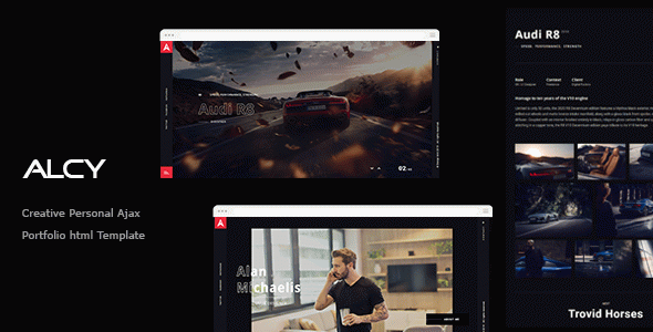 ِِAlcy -Creative Personal Ajax Portfolio html Template