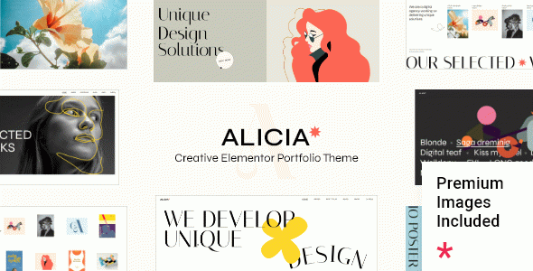 Alicia - Elementor Portfolio WordPress Theme