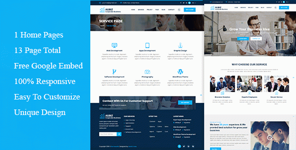 allbiz - Corporate & Business Responsive Template