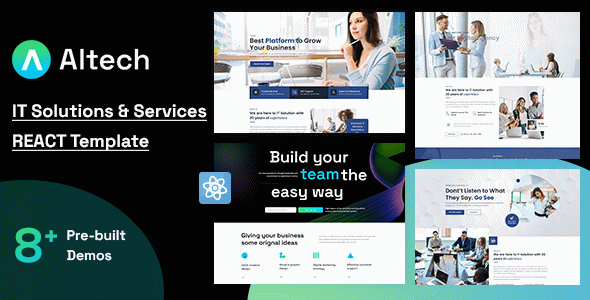 Altech - React IT Solutions & Multi Services Template