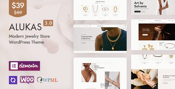 Alukas – Jewelry Store WooCommerce WordPress Theme