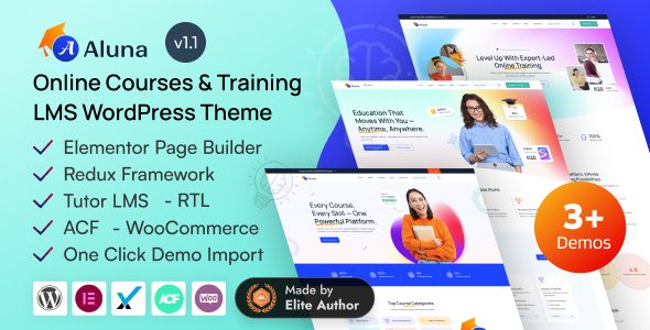 Aluna ??? Online Courses & Training LMS WordPress Theme