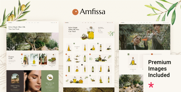 Amfissa - Organic Olive Shop WordPress Theme