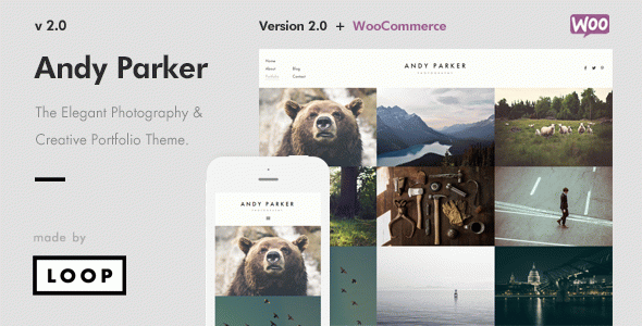 Andy Parker - Creative Photography & Portfolio WordPress Theme