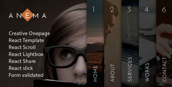 Anema - React OnePage Template