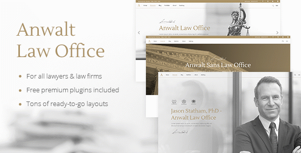 Anwalt - Law Firm WordPress Theme