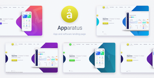 Apparatus | A Multi-Purpose One Page Saas and App Landing Theme