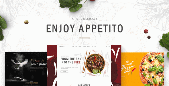Appetito - Fast Food Restaurants & Cafés WordPress Theme
