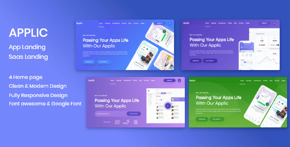 Applic - App Landing Page HTML Template