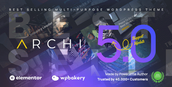 Archi - Interior Design & Multipurpose Elementor WordPress Theme