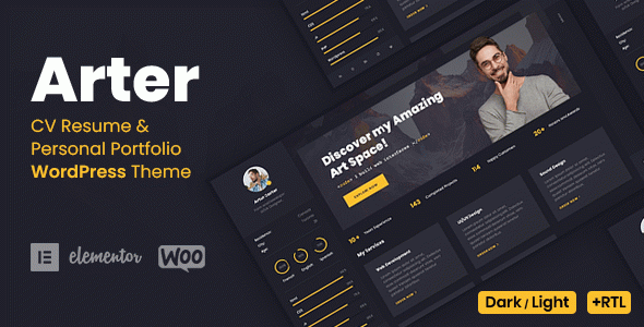 Arter - Personal Portfolio Resume Theme