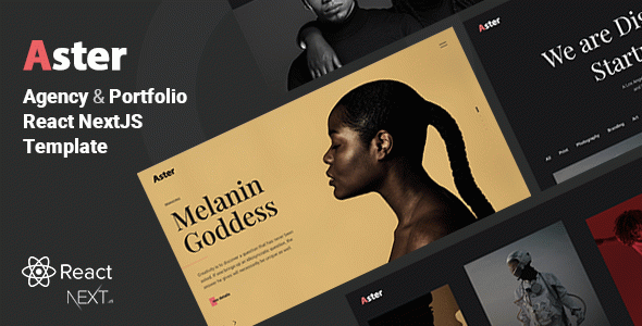 Aster - Portfolio Agency React NextJS Template