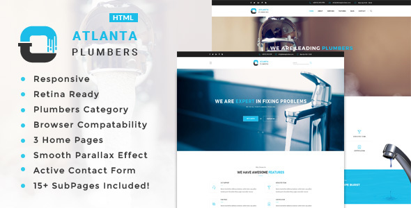 Atlanta - Plumber and Construction HTML Template
