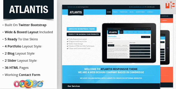 Atlantis : Bootstrap Multipurpose Responsive Theme