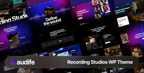 Audife – Recording Studios WordPress Theme