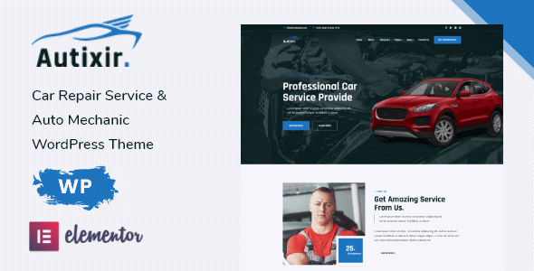 Autixir - Car Repair Service & Auto Mechanic WordPress Theme