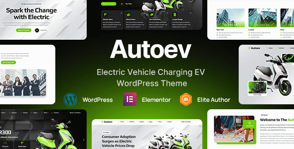 Autoev - Electric Vehicle Charging WordPress Theme
