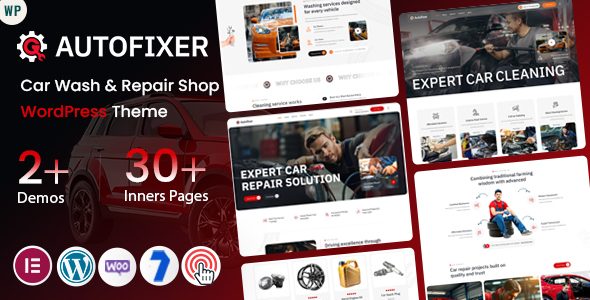 Autofixer - Car Wash & Repair Shop WordPress Theme