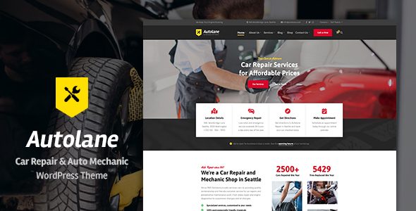 Autolane - Car Mechanic & Auto Repair WordPress Theme
