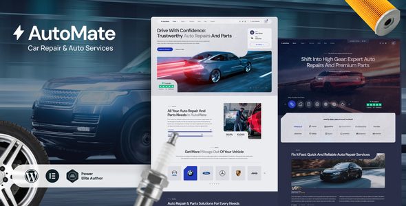 AutoMate - Car Repair & Auto Services WordPress Theme