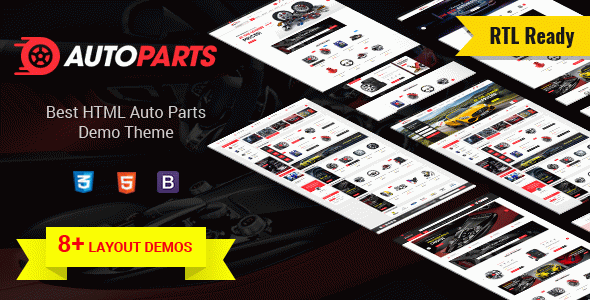 AutoParts - Tools, Equipments and Accessories Store HTML Template