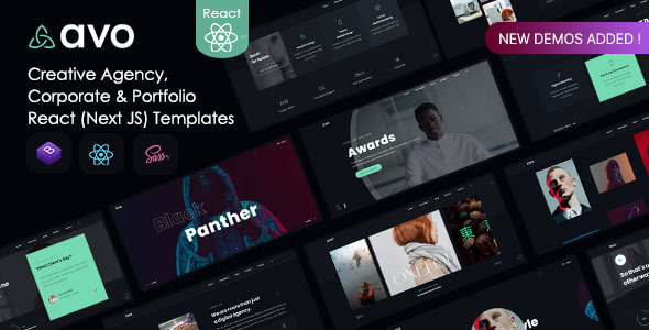 Avo - React Creative Agency & Showcase Portfolio
