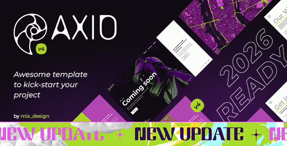 Axio - Coming Soon HTML Template