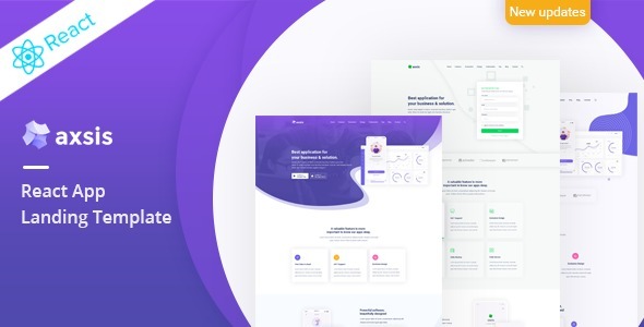 axsis - React App Landing Template