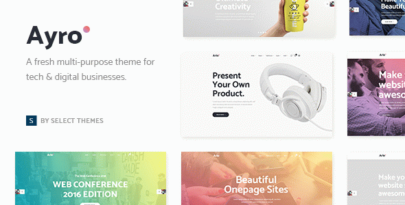 Ayro - Tech Startup WordPress Theme