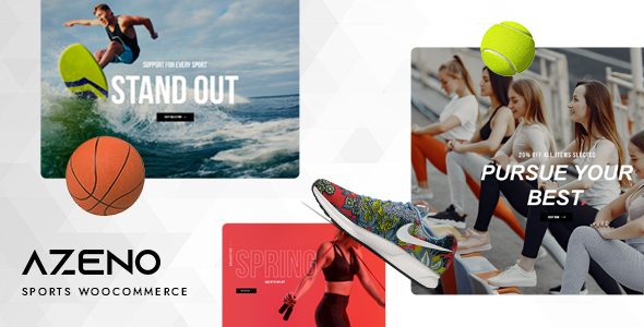 Azeno – Sport Store WooCommerce WordPress Theme with AI