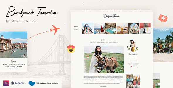 Backpack Traveler - Modern Travel Blog WordPress Theme