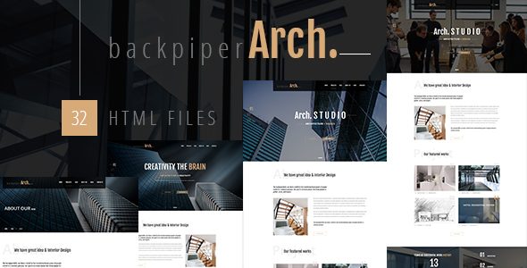 BackpiperArch - Architecture, Interior, Portfolio HTML Template