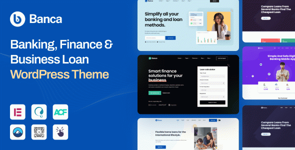Banca - Banking, Finance & Business Loan WordPress Theme